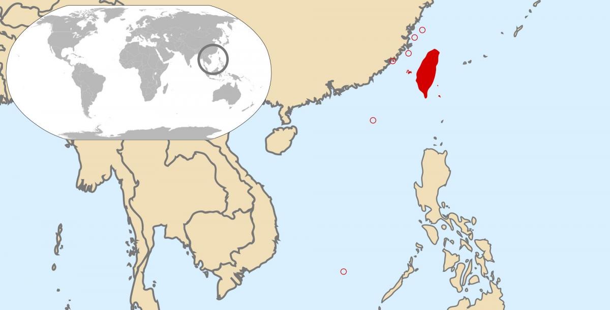 Ταϊβάν παγκόσμιο χάρτη