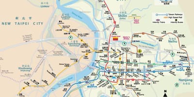 Ταϊβάν, taipei mrt χάρτης
