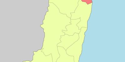 Χάρτης της hualien Taiwan