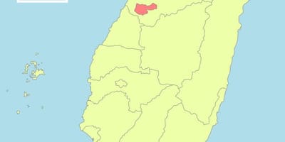 Χάρτης της taichung της Ταϊβάν