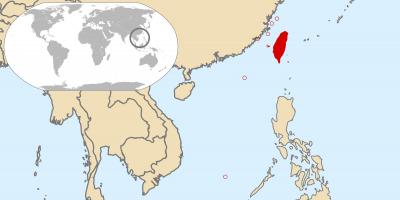 Ταϊβάν παγκόσμιο χάρτη