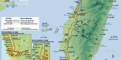 Σιδηροδρομικό σταθμό χάρτης Ταϊβάν