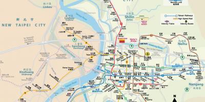 Χάρτης του μετρό της Ταϊβάν