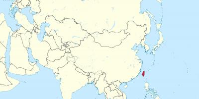 Ταϊβάν χάρτης της ασίας